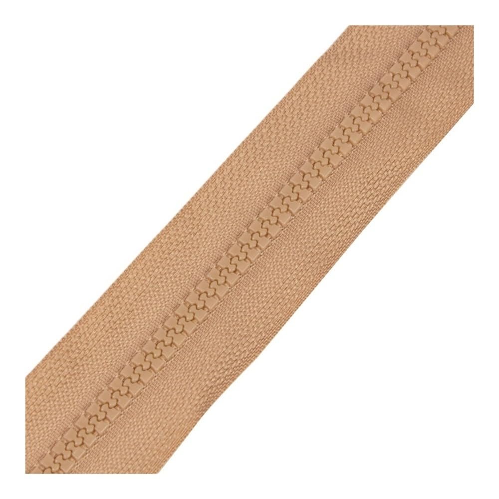 Cmis Kbei 3 x 40–120 cm Resin Coil Zippers for Sewing, Crafting and DIY, Nylon Zippers, Bulk Pack, 24 Colors for Coats and Clothing (Khaki, 90 cm)