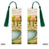 Country Lifestyle Handmade Wooden Bookmark with Tassel view 2