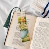 Country Lifestyle Handmade Wooden Bookmark with Tassel view 4