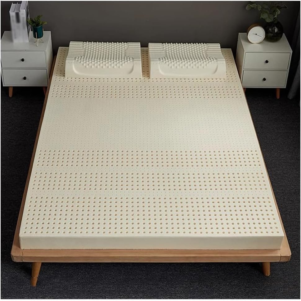 nic Certified Natural Latex Mattress Topper, Medium Firmness, Shoulder and Back Support, 5.1 cm Thick, 100 x 200 cm