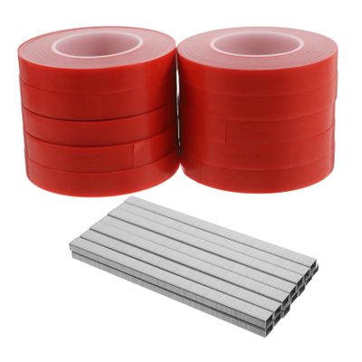 Happyyami 10 Rolls Plant Tying Tool, Red PVC for Vegetables and Plants