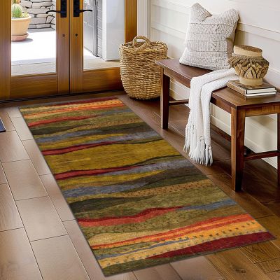 Modern Washable Runner Rug 90 x 200 cm
