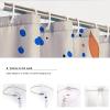SHUODAOCO Modern Minimalist Boho Floral Shower Curtain, Washable Waterproof Fabric Set with Hooks, 100W x 200L cm view 4