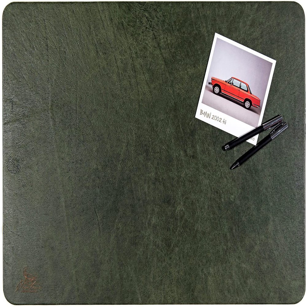 Centaur High-Quality Leather Desk Mat - Emerald Green, 55 x 80 cm