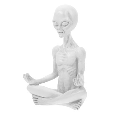 Milisten Alien Garden Statue, Resin Meditation Figurine for Balcony and Garden Decor