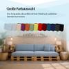 POKAR Pallet Side Cushion with Removable Cover, 60 x 40 cm, Purple view 3