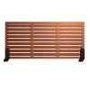 GOCHUSX Landscape Edging, Decorative Garden Border for Outdoor Areas, Expandable Wooden Lattice Fence for Garden, Patio, Lawn (120 x 60 cm, 5-Piece) view 1