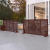 GOCHUSX Landscape Edging, Decorative Garden Border for Outdoor Areas, Expandable Wooden Lattice Fence for Garden, Patio, Lawn (120 x 60 cm, 5-Piece) view 2