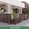 GOCHUSX Landscape Edging, Decorative Garden Border for Outdoor Areas, Expandable Wooden Lattice Fence for Garden, Patio, Lawn (120 x 60 cm, 5-Piece) view 3