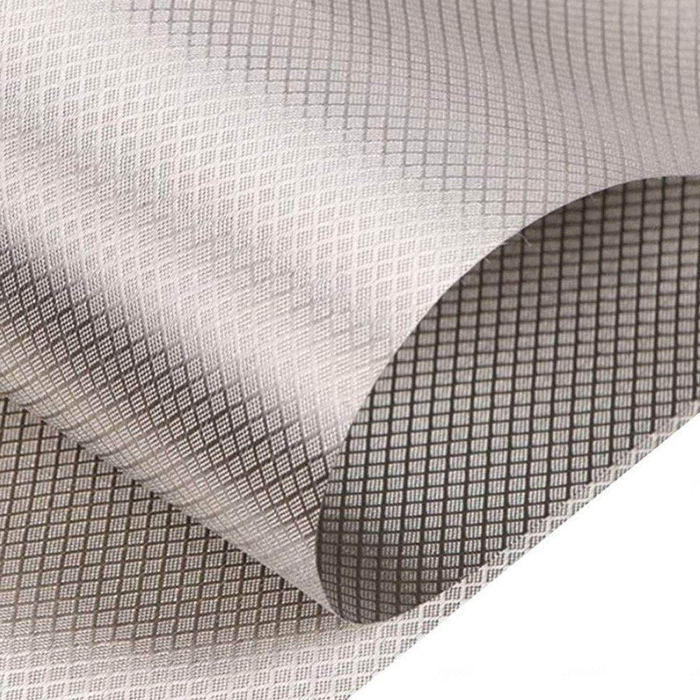 KSQP Faraday EMF Shielding Fabric, RFID and 5G Blocker, Silver, 10 m