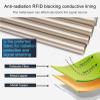 KSQP Faraday EMF Shielding Fabric, RFID and 5G Blocker, Silver, 10 m view 2