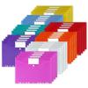 32-Piece A4 Document Pouches with 11-Hole Edge, Hook-and-Loop Closure and Label Pocket view 1