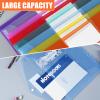 32-Piece A4 Document Pouches with 11-Hole Edge, Hook-and-Loop Closure and Label Pocket view 2