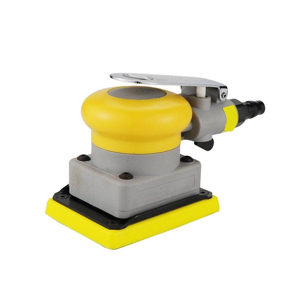 Electric Sander, Auto Air Sander and Polisher with 20-Piece Sandpaper Set, Pneumatic Auto Polishing Tool, Square, 70 x 100 mm, High-Speed, Quiet