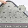 Heavyoff 4-Piece Bath Mat Set, Washable, Non-Slip, Brown view 3