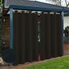 TECDOTO Waterproof Outdoor Curtain for Patio, Black, W254 x H132 cm, 1 Panel view 1