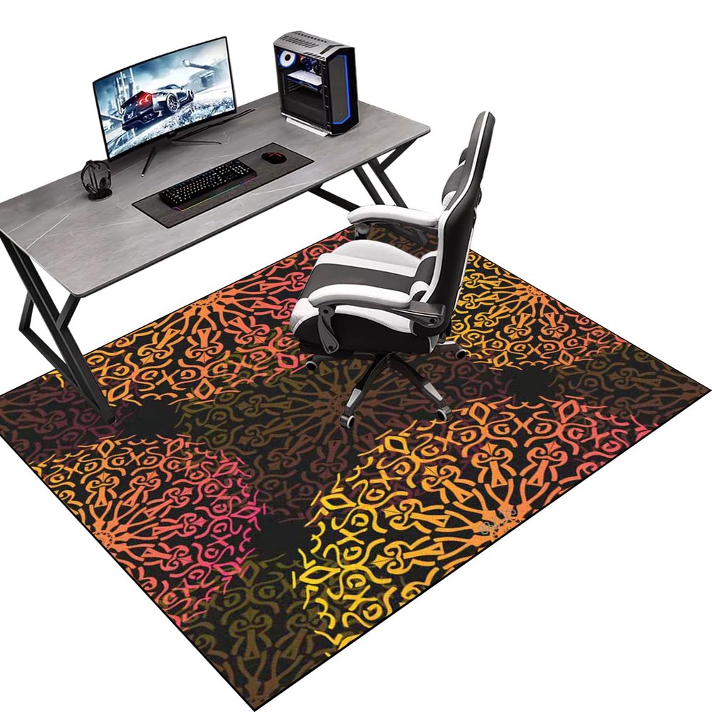 Tkuhknag Gaming Chair Mat for Carpet, 80 x 100 cm