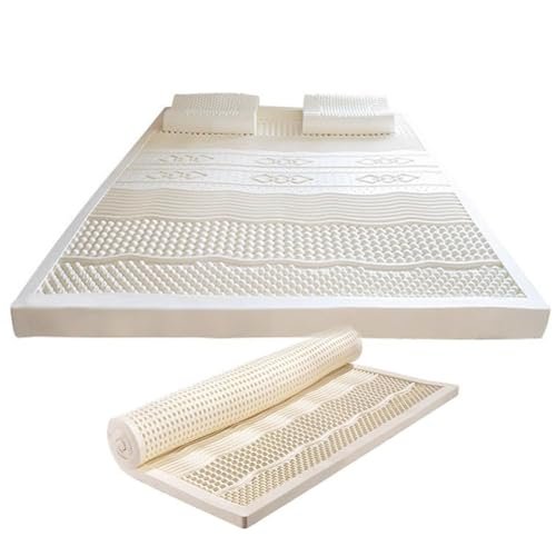 Natural Latex Mattress Topper, Breathable and Comfortable, 10 cm, 120 x 200 cm