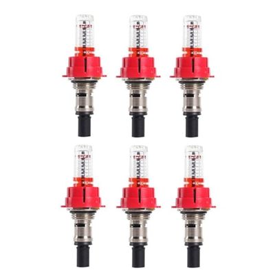 Remingtape 6-Piece Flow Meter for Underfloor Heating Manifolds, Visual Flow Monitor (1/2 in.)