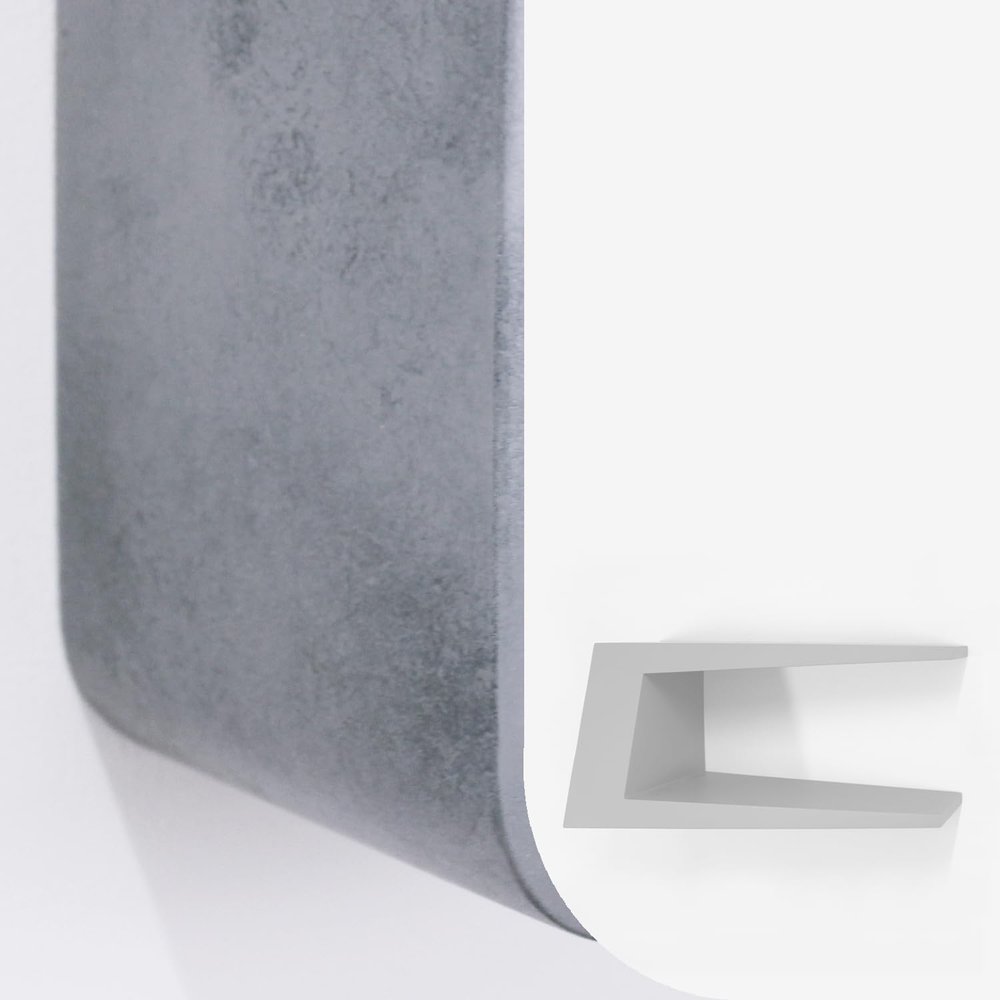 Gutshof VISION Wooden Bookcase Wall Shelf DID-29, White or Concrete Look