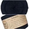 MegaBobbel MODALmix Solid Black UMD18 – Lace Yarn Cake for Crochet & Knitting, 3-Ply, 500 m view 1