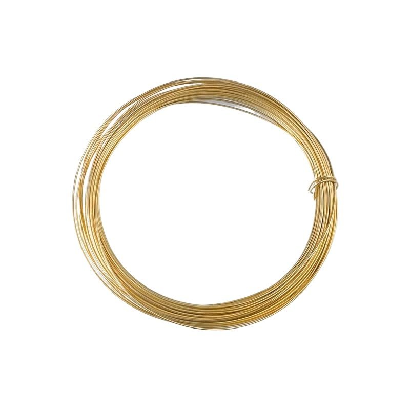 H62 Brass Round Bare Wire, 0.3–5 mm OD, for Jewelry Making and Wire Crafts (0.8 mm, 10 m)
