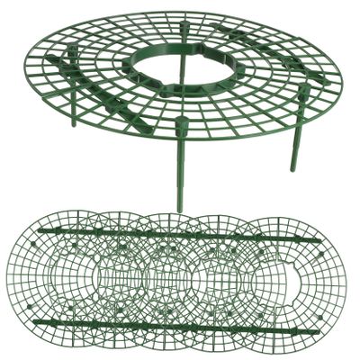 Sosoport 6-Piece Plastic Strawberry Plant Support Set, Green, Easy to Insert