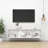 White TV Wall Cabinet 37 x 37 x 142.5 cm view 2