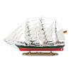 YLME 52 cm Solid Wood Sailboat Model, Mediterranean Style view 1
