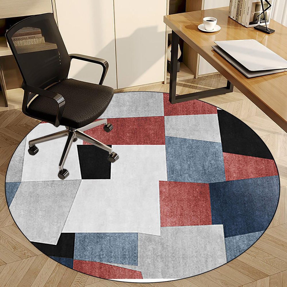 Round Gaming Chair Mat, 130 cm, for Hard Floors and Carpets