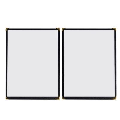 iplusmile 2-Piece Transparent Menu Covers, Water-Resistant and Easy to Clean