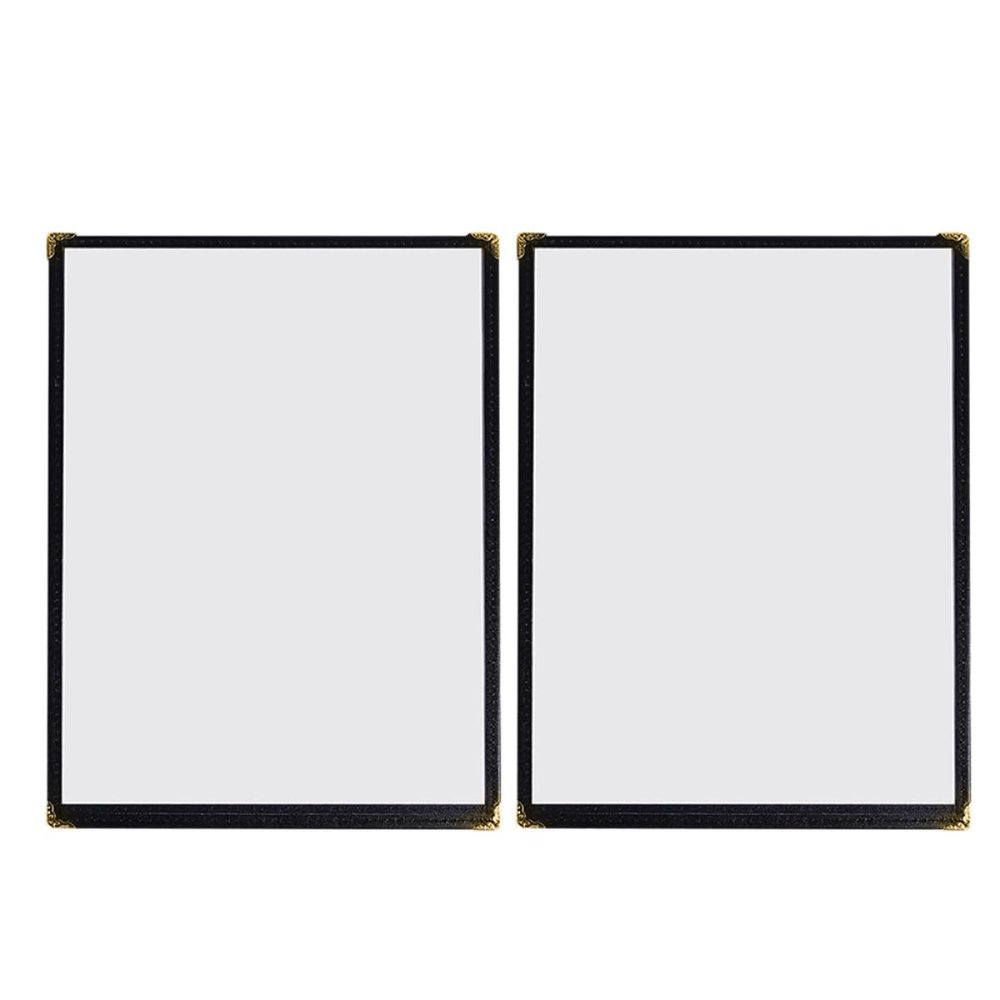 iplusmile 2-Piece Transparent Menu Covers, Water-Resistant and Easy to Clean