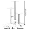 4-Tier Plant Stand, Metal Display Shelf for Indoor and Outdoor Use view 2