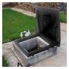 Galvanized Steel Roof Hatch, Rainproof Roof Window with Gas Struts and Handle view 1
