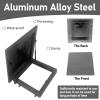 Galvanized Steel Roof Hatch, Rainproof Roof Window with Gas Struts and Handle view 3