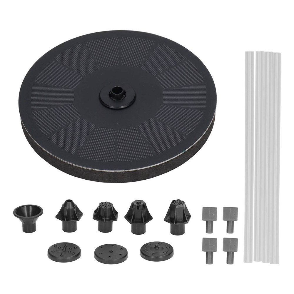 Mavaol Solar Floating Water Fountain, 2.2W Solar Pump, Adjustable Spray Height, Quiet Brushless Pump