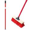 Outdoor Broom with Adjustable Telescoping Metal Handle view 1