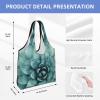 CHANGLEI Black Succulent Canvas Tote Bag, Reusable, Foldable and Washable, One Size view 4