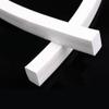 easyhaha Square Silicone Sponge Rubber Strip, 5 x 5 mm, White, 3 m view 1