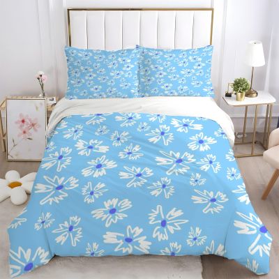 TMMDH 3D Printed Pastoral-Style Bedding Set, 220 x 240 cm