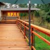 PINYELIN 2-Pack Balcony Umbrella Holders, Clamp-On Railing Mounts view 2