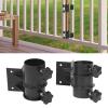PINYELIN 2-Pack Balcony Umbrella Holders, Clamp-On Railing Mounts view 3