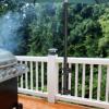 PINYELIN 2-Pack Balcony Umbrella Holders, Clamp-On Railing Mounts view 4