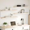 Lauuoeriau Floating Wall Shelves, 4-Piece Set, 110 x 23.5 x 4 cm, Wood view 1