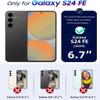 GLANDOTU Phone Case for Samsung Galaxy S24 FE, PU Leather Folio Case with Magnetic Closure, Card Slots, Foldable Stand, Blue Dragonfly view 2