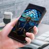 GLANDOTU Phone Case for Samsung Galaxy S24 FE, PU Leather Folio Case with Magnetic Closure, Card Slots, Foldable Stand, Blue Dragonfly view 3