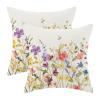 AEIOAE Spring Wildflower Pillow Covers, 20 x 20 in, Set of 2 view 1