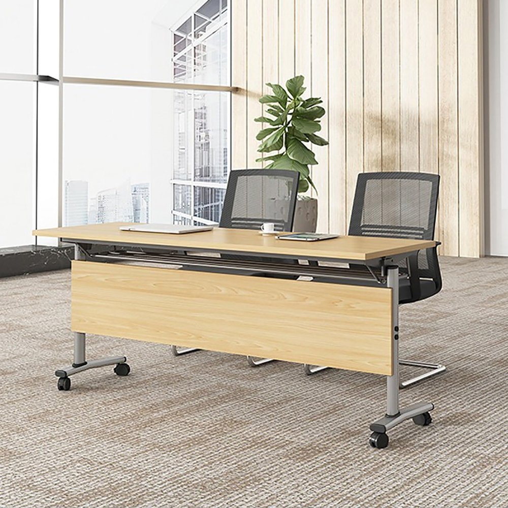 Foldable Rolling Desk, Multifunctional Computer and Conference Table, 140 x 50 x 75 cm