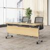 Foldable Rolling Desk, Multifunctional Computer and Conference Table, 140 x 50 x 75 cm view 1