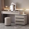 Modern Makeup Vanity Desk Set with Mirror Lights and Stool, Large 101.6 cm Vanity for Girls' Bedroom view 1